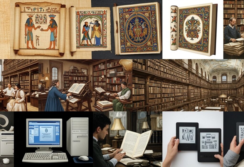 Journey of Books: From Ancient Scrolls to Modern E-Readers